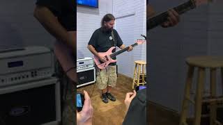 Stephen Carpenter of Deftones playing Swerve City at NAMM 2020 for Fishman 11820 [upl. by Ahtan]