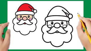 Come disegnare Babbo Natale facile  Disegno di Natale [upl. by Sandstrom]