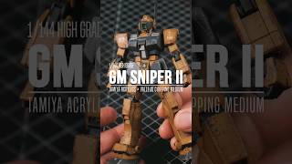 I tried out Vallejo Chipping Medium to weather my 1144 GM Sniper II gunpla gunplabuilder [upl. by Ojillek]