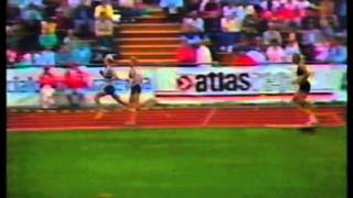 SM I FRIIDROTT 1987 10000M GÄVLE Mats Erixon Mölndals AIK [upl. by Elburr241]