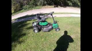 Honest and unbiased review of Weedeater One riding lawn mower mini garden tractor [upl. by Gabriello98]