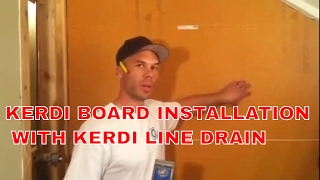 KerdiBoard and KerdiLine Installation Kerdi Coach Episode 5 [upl. by Eirrehs]