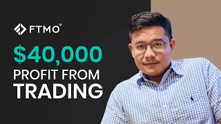 FTMO Trader who made 40000 trading shares his Supply and Demand strategy  FTMO [upl. by Tomkins]