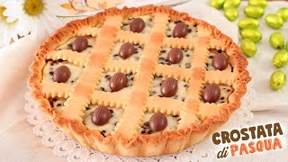 CROSTATA RICOTTA e CIOCCOLATO con OVETTI di PASQUA  Ricetta Facile  Crostata Mille Ovetti [upl. by Airretnahs]