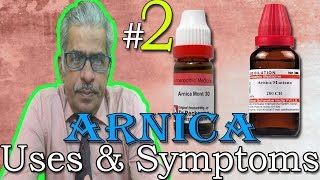 Arnica in Hindi Part 2  Uses amp Symptoms in Homeopathy by Dr P S Tiwari [upl. by Nylesor55]