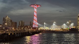 New York City Live Coney Island Summer Fireworks First Night Brooklyn 6212024 930pm [upl. by Nuahc]