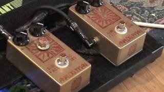 Analogman Sunface Fuzz guitar effects pedal demo BC108 BC183 Silicon [upl. by Eetnahs255]