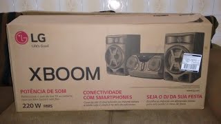 XBOOM CK43 mini system LG tirando da caixa [upl. by Karol835]