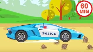 Das Polizeiautos Kinderfilme  Animierter Zeichentrick  Cartoon für Kinder  Deutsch lernen [upl. by Brainard]