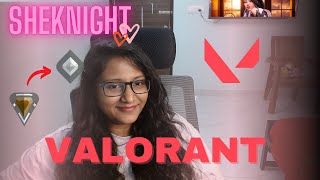 Serious rank push for Silver 2🫠livestream valorant facecam gamergirl [upl. by Ashla801]