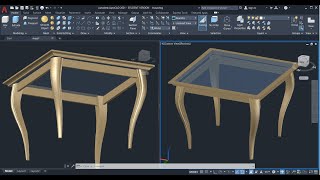 Autocad 3 Boyutlu Çizim Eğitimi 12  Masa Çizimi [upl. by Cristobal]