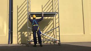 Svelt Aluminium scaffolding Tempotech Svelt  Video of Assembly [upl. by Karney]