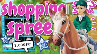 1000 STAR COINS SHOPPING SPREE NEW ITEMS amp SHOPS 😆 Star Stable Equestrian Festival [upl. by Nnylg834]