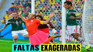 Las SIMULACIONES de Falta más Exageradas y divertidas del Fútbol●HD Simulations Fouls in Football [upl. by Kilah]