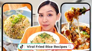 Cooking Viral Fried Rice Recipes Will Uncle Roger Approve 🤔 [upl. by Whitford]