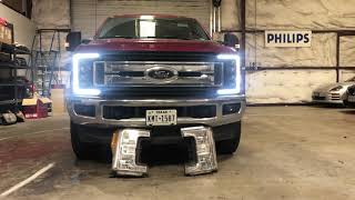 2017 Ford F250 Superduty Morimoto Headlights [upl. by Rosana294]