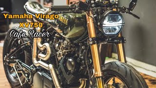 Yamaha Virago XV750 Cafe Racer by Brueckner Manufaktur [upl. by Nwahsek]