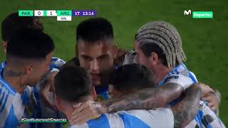 PARAGUAY vs ARGENTINA LAUTARO MARTÍNEZ ABRE EL MARCADOR EN ASUNCIÓN  CLASIFICATORIAS 2026 🇵🇾⚽🇦🇷 [upl. by Anillek636]