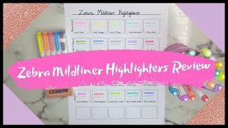 Zebra Mildliner Review My FAVORITE Bible Highlighters [upl. by Cissy879]