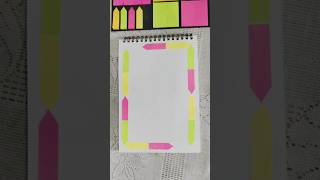 Use Sticky Notes in Page border design shorts simplefrontpage pageborder stickynotes [upl. by Jourdan]