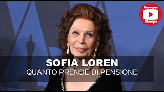 SOFIA LOREN QUANTO PRENDE DI PENSIONE [upl. by Oremodlab824]