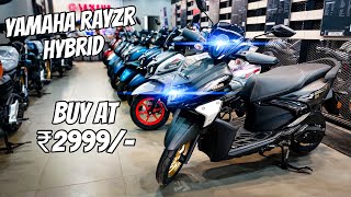 2024 Yamaha RayZr Hybrid 125cc Scooter  Full Review  1ltr me 70km chalao  Buy  ₹2999 only [upl. by Dehnel]