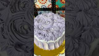 Simple Vanilla Cake Decoration Ideas  Cream Cake Decoration shorts ytshorts shortsfeed viral [upl. by Saiasi]