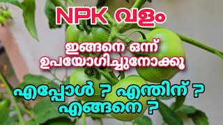 NPK വളം ഇങ്ങനെ ഒന്ന് ഉപയോഗിച്ചുനോക്കൂ  എപ്പോൾ എന്തിന് എങ്ങനെ  NPK fertilizer malayalam [upl. by Stodder]