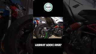 beneli 600i exhaust sound 😱😵 beneli600i benelli exhaust loudestsuperbikes [upl. by Llennhoj]