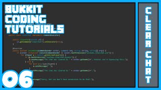 Bukkit Coding 06  Clear Chat Command [upl. by Ellenor772]