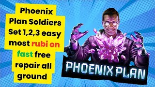 War Commander Phoenix Plan Soldiers Set 123 easy most rubi on fast free repair all ground [upl. by Chantalle485]