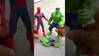 Spiderman and Hulk saves his Son from Joker  Marvel Toys hulk marveltoys spiderman [upl. by Yessydo]