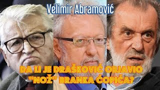 Velimir Abramović DA LI JE UDBA VUKU DRAŠKOVIĆU DALA “NOŽ” BRANKA ĆOPIĆA [upl. by Eltsirk]