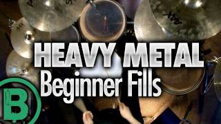 Heavy Metal Drumming  Beginner Drum Fills [upl. by Scotney]