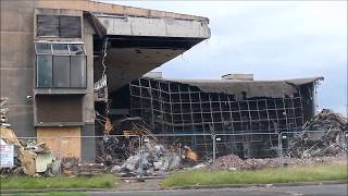 Magnum leisure Centre Demolition Irvine Aryshire Scotland [upl. by Berman]