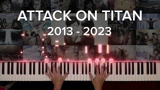 Epic Attack on Titan Piano Medley 2013  2023  Anime Finale Tribute [upl. by Aelgna8]