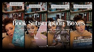 Special Edition Book boxes Ive subbed and if I will continue in 2024 [upl. by Templer]