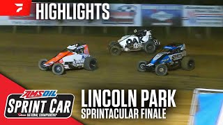 Sprintacular Finale  USAC Sprints at Lincoln Park Speedway 7624  Highlights [upl. by Sedinoel]