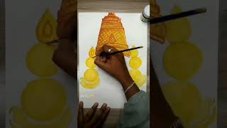 Subscribe for more arts 🎨✍shorts perumal watercolourpainting [upl. by Nifares]