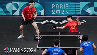 China outduels North Korea for table tennis mixed doubles gold  Paris Olympics  NBC Sports [upl. by Agamemnon284]