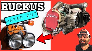 Honda Ruckus MAX PERFORMANCE Stock engine PART 1 [upl. by Heintz]