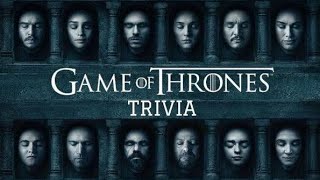 Game of Thrones trivia 2 [upl. by Redyr]