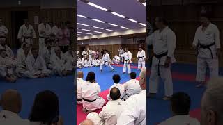 ArimotoSensei demonstrates 2 combinations from the JKS shodan syllabus [upl. by Adnaram224]