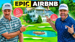 We Rented this EPIC Airbnb with its own PRIVATE Golf Course [upl. by Nathanil883]