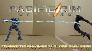 Composite Maximus Gipsy Avenger VS Obsidian Fury Pacific Rim Uprising Stop Motion [upl. by Hgielrebma]