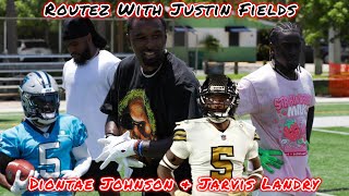 Routez With Justin Fields  Diontae Johnson amp Jarvis Landry Must Watch [upl. by Laira470]