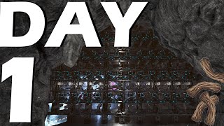 We Claimed Spider Cave Day 1 On A Fibercraft  Ark PvP [upl. by Dianne]