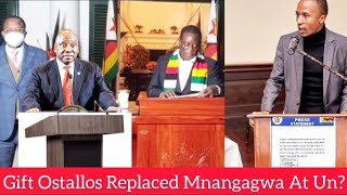 Gift Ostallos Replaced Mnangagwa At UN😳 [upl. by Euqinorev]