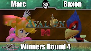 Avalon M  Marc Peach Vs ATBT  Baxon Falco  Winners Round 4  Melee [upl. by Nedroj]