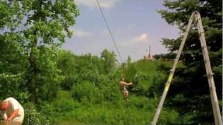 SV Media Films  Nemacolin Resorts  1500 ft Zipline  The Fatbird Flyer [upl. by Antipus]